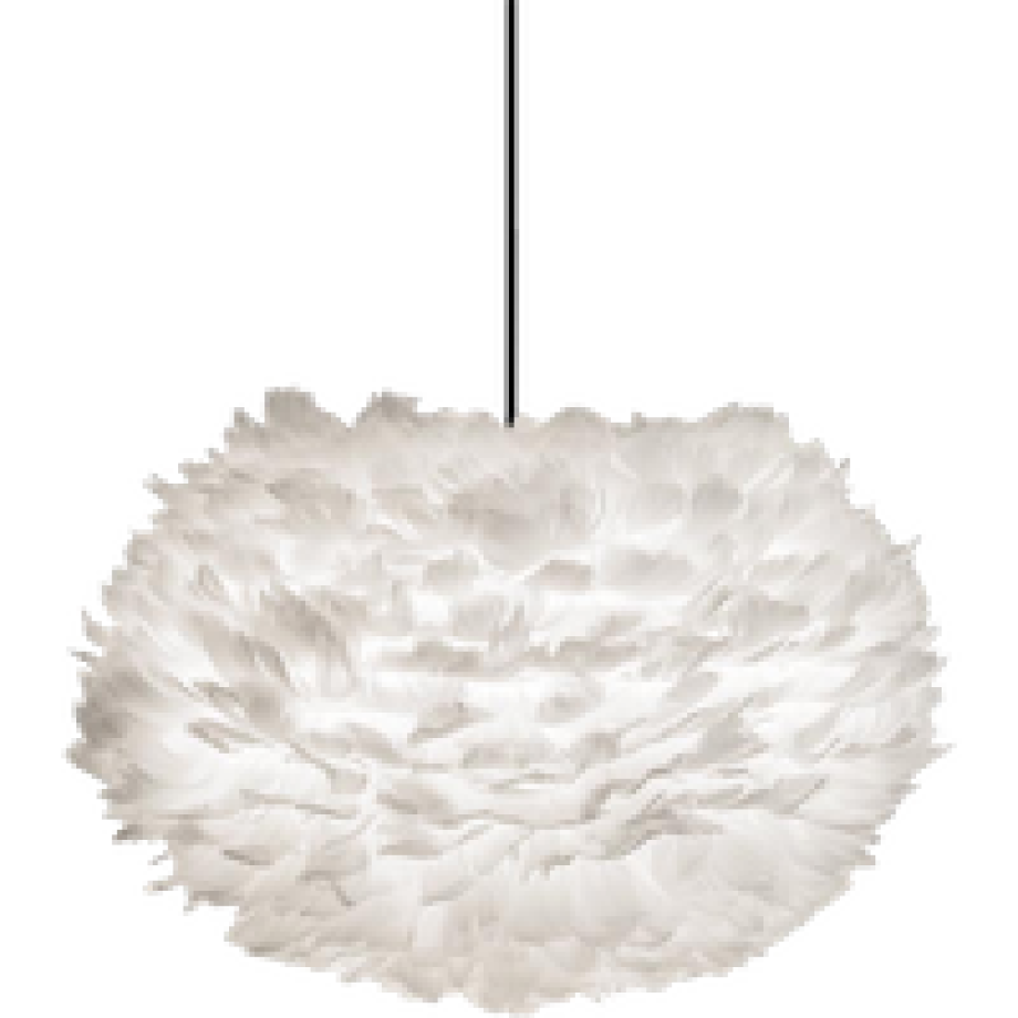 Eos Medium hanglamp white - met koordset zwart - Ø 45 cm afbeelding 1