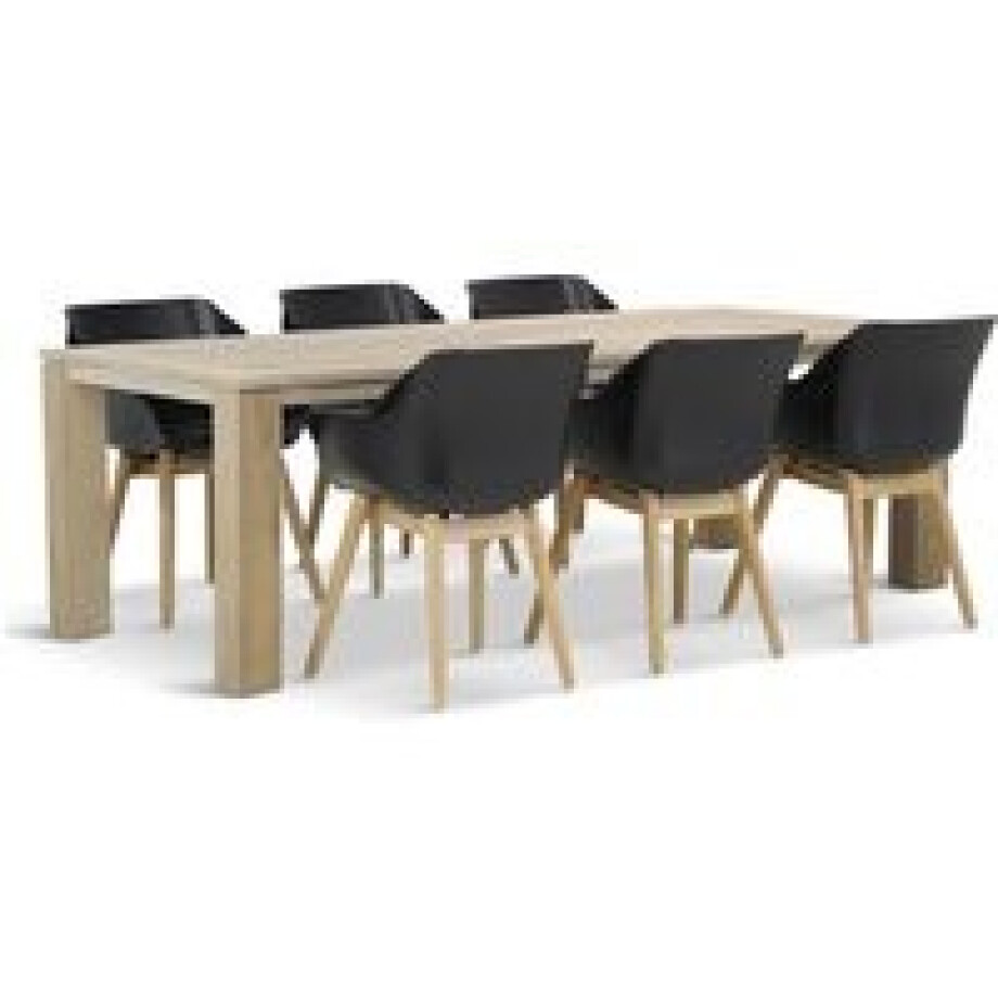 Hartman Sophie teak/Brighton 240 cm dining tuinset 7-delig Hartman Sophie teak/Brighton 240 cm dining tuinset 7-delig afbeelding 1