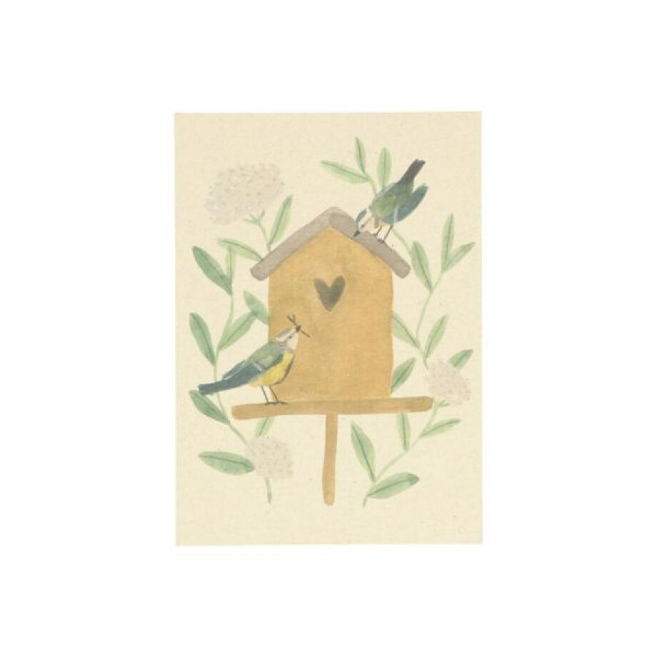 Kaart, vogelhuisje Kaart, vogelhuisje afbeelding 1