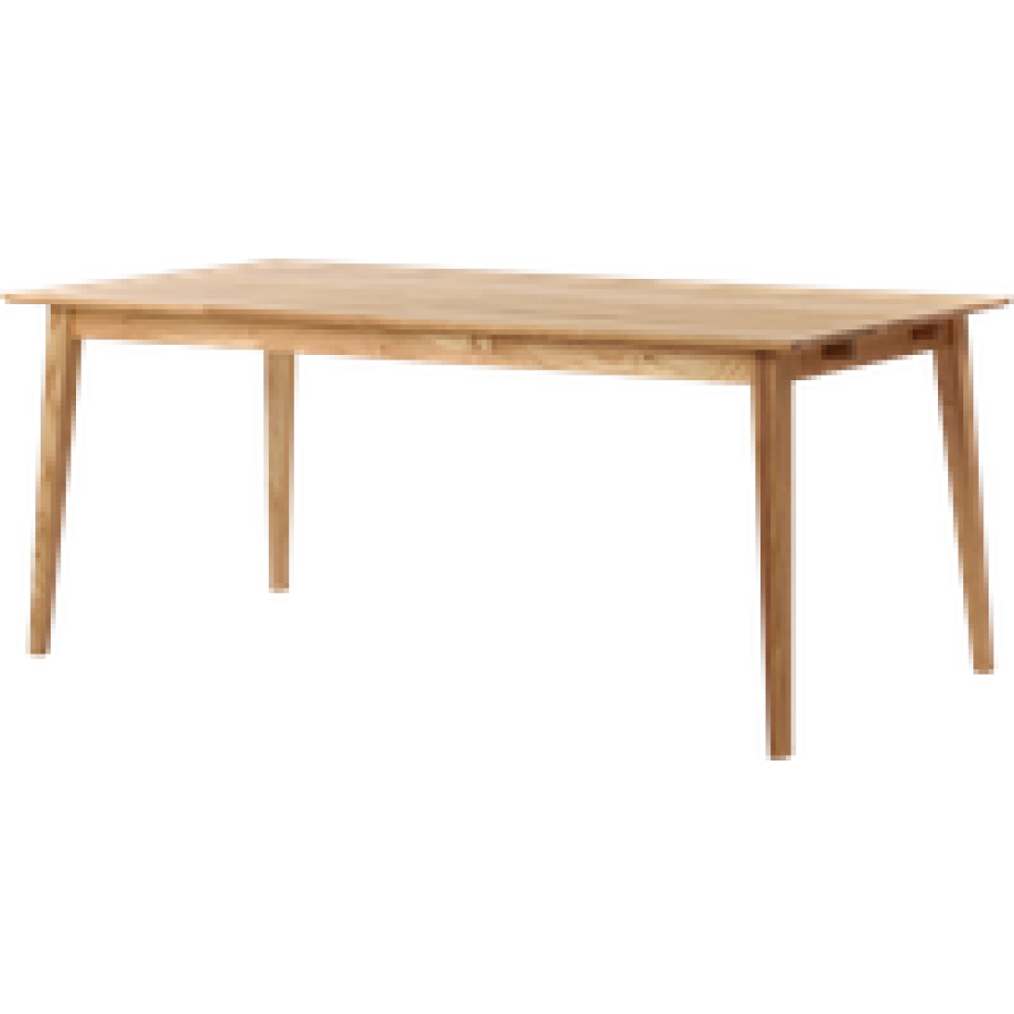 Filippa verlengbare houten eettafel naturel - 180 x 90 cm afbeelding 1