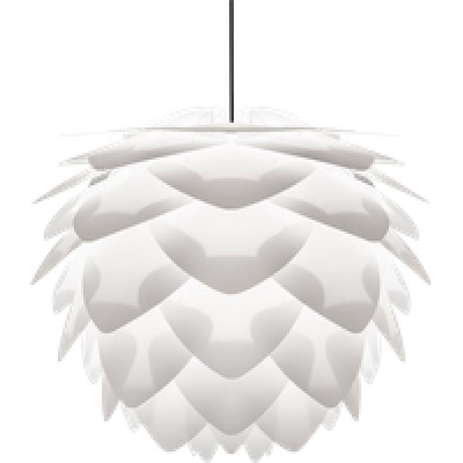 Silvia Mini hanglamp white - met koordset zwart - Ø 32 cm afbeelding 1