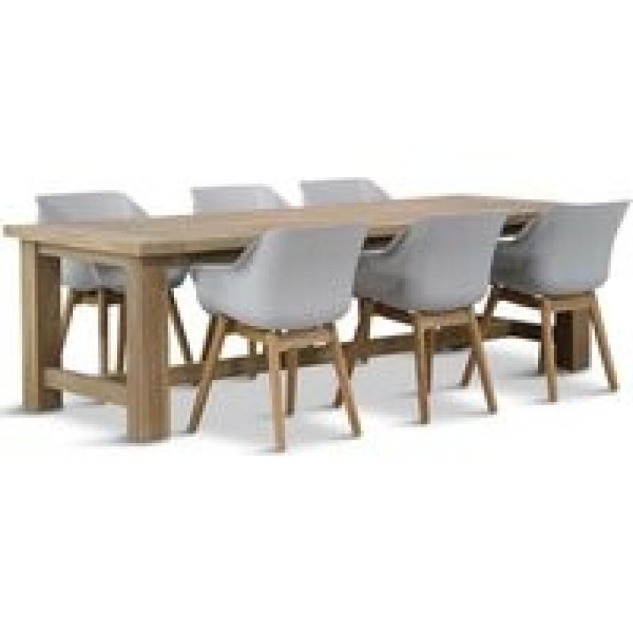 Hartman Sophie teak/Fourmile 260 cm dining tuinset 7-delig afbeelding 1