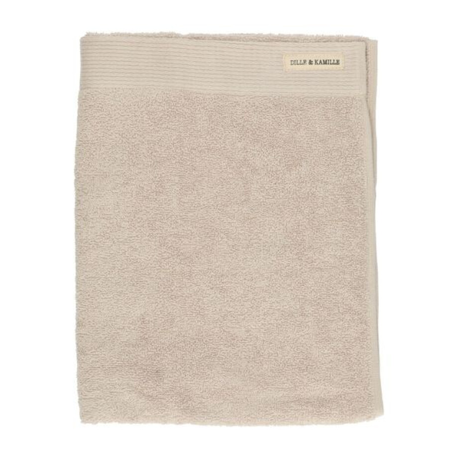 Handdoek, Recycled katoen, Licht zand, 50 x 100 cm afbeelding 1