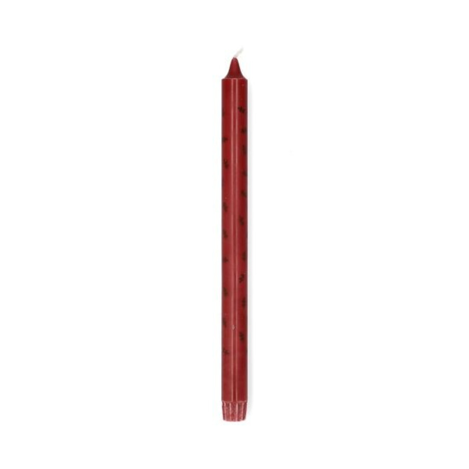 Dinerkaars, rood met takjes, 30 cm afbeelding 1