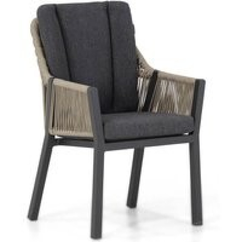 Lifestyle Verona dining tuinstoel taupe Lifestyle Verona dining tuinstoel taupe afbeelding 1