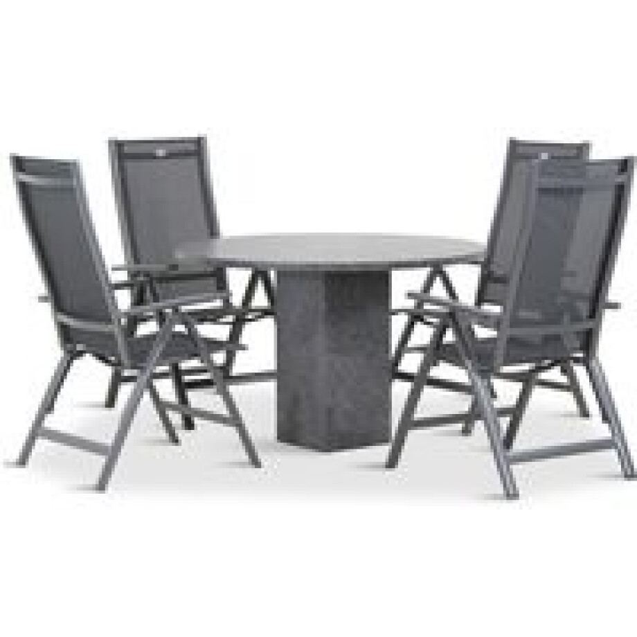Hartman Royal Club/Graniet 120 cm dining tuinset 5-delig afbeelding 1