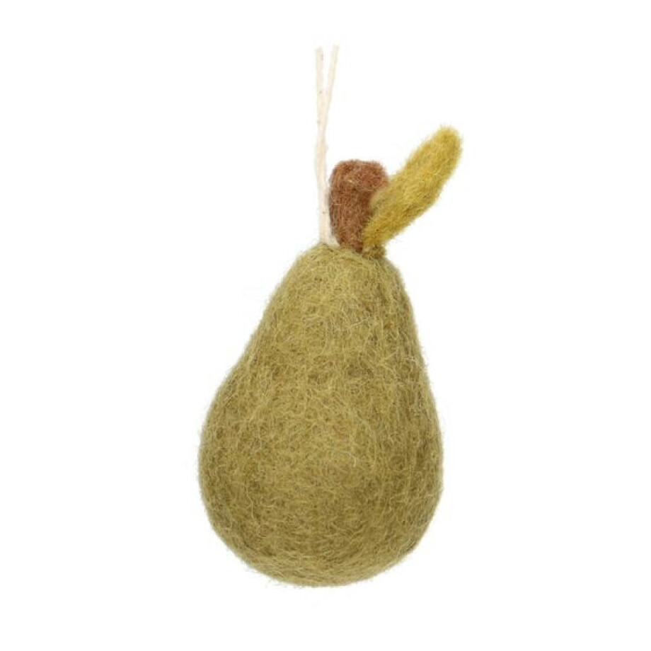Hanger peer, vilt, groen Hanger peer, vilt, groen afbeelding 1
