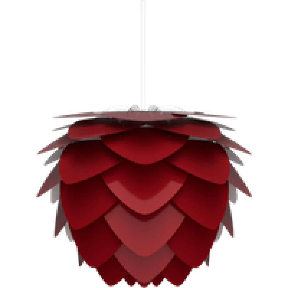 Aluvia Mini hanglamp ruby red - met koordset wit - Ø 40 cm afbeelding 1