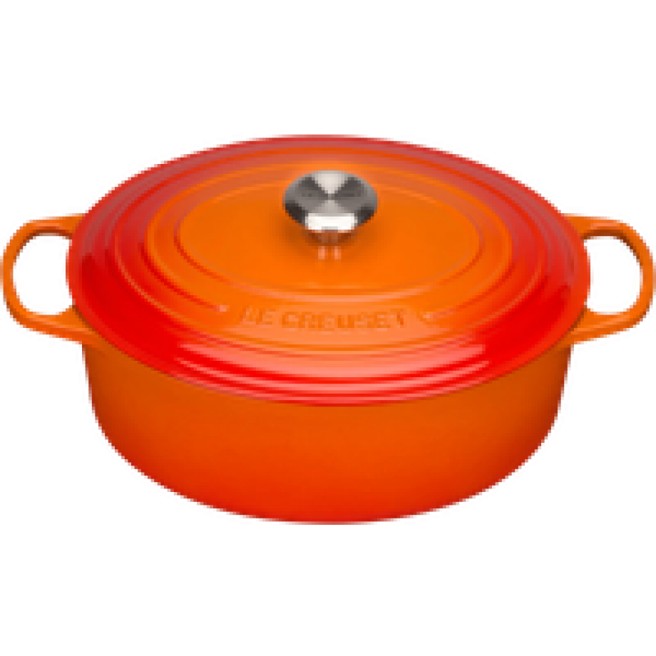 Le Creuset Ovale Braadpan 31 cm Oranjerood afbeelding 