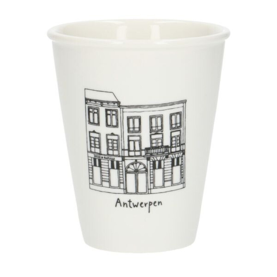 Gevel mok, Antwerpen Wapper, porselein, 200 ml Gevel mok, Antwerpen Wapper, porselein, 200 ml afbeelding 1