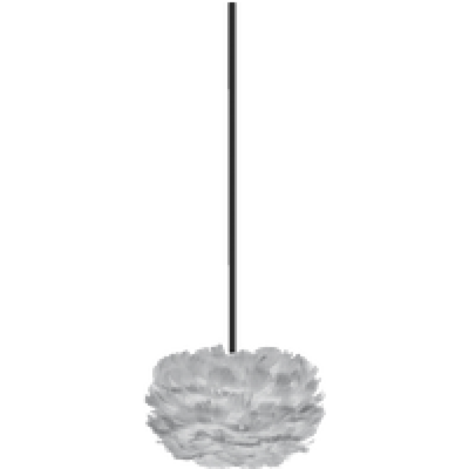 Eos Micro hanglamp light grey - met koordset zwart - Ø 22 cm afbeelding 1