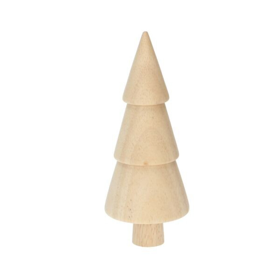 Kerstboom naturel, hout, 16 cm Kerstboom naturel, hout, 16 cm afbeelding