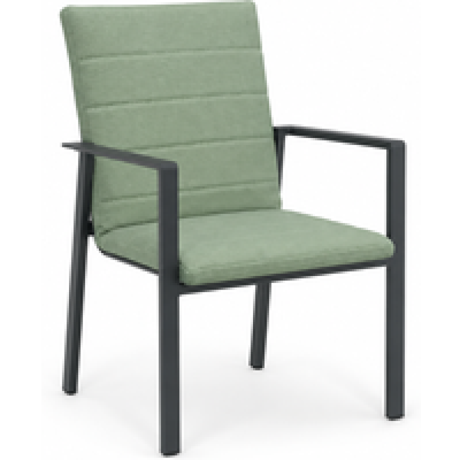 Lifestyle Timo dining tuinstoel antraciet/moss green Lifestyle Timo dining tuinstoel antraciet/moss green afbeelding 1