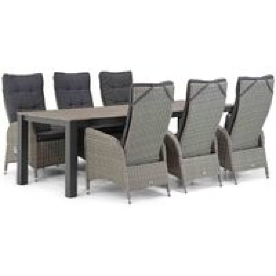 Garden Collections Lincoln/Valley 240 cm dining tuinset 7-delig Garden Collections Lincoln/Valley 240 cm dining tuinset 7-delig afbeelding 1