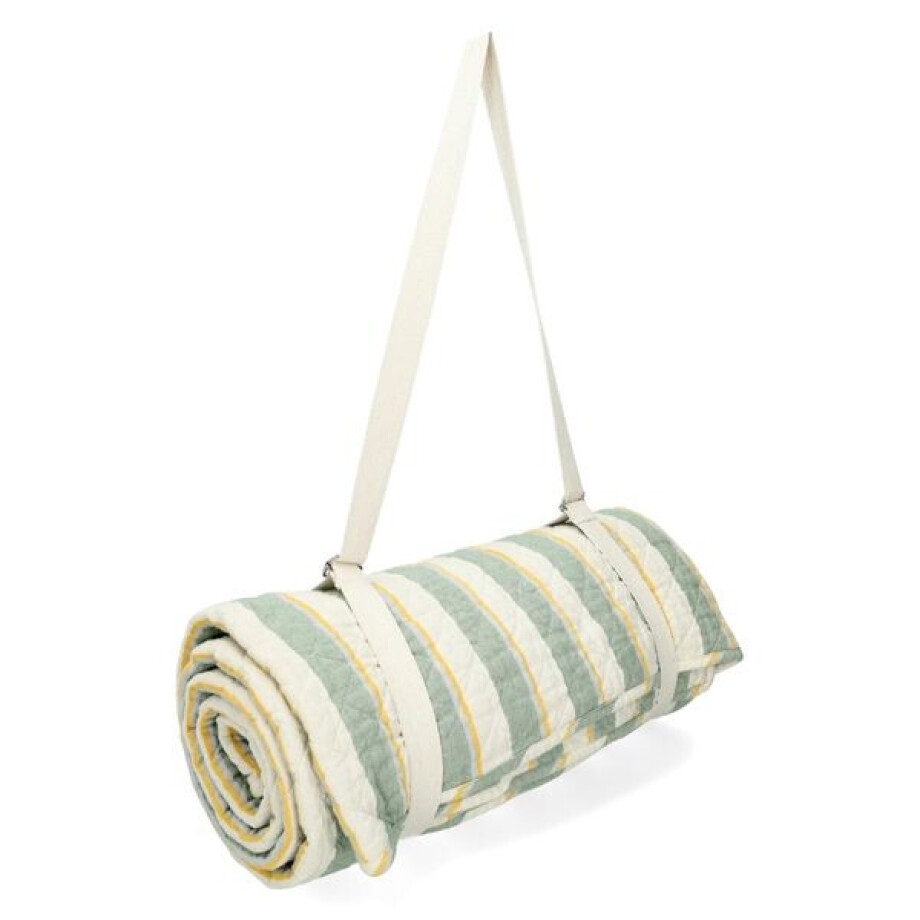 Picknickkleed, recycled katoen, gestreept, 150 x 200 cm Picknickkleed, recycled katoen, gestreept, 150 x 200 cm afbeelding 1