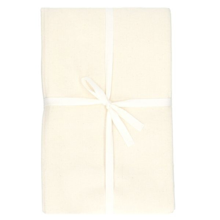 Tafelkleed vierkant, GOTS bio-katoen, offwhite, 145 x 145 cm afbeelding 1