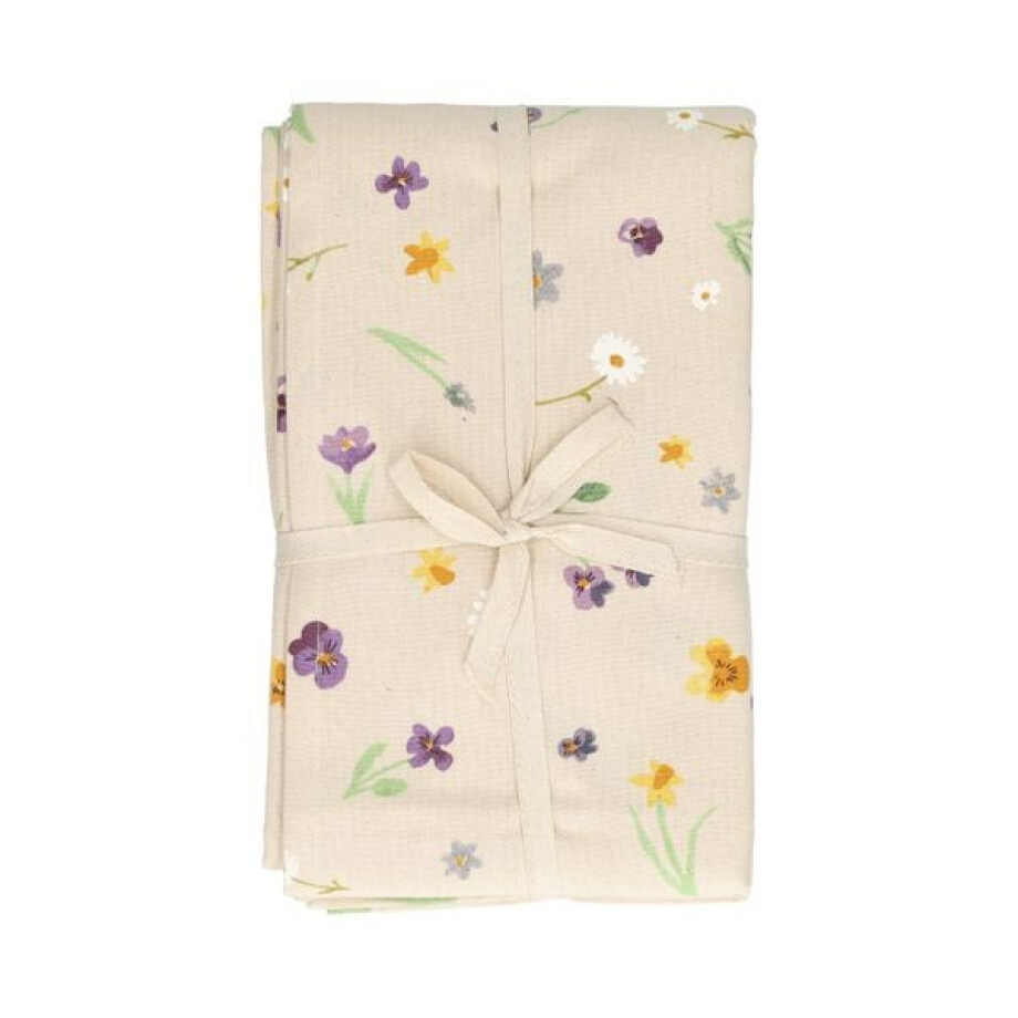 Tafelkleed, GOTS bio-katoen, lentebloem, 145 x 250 cm Tafelkleed, GOTS bio-katoen, lentebloem, 145 x 250 cm afbeelding 1