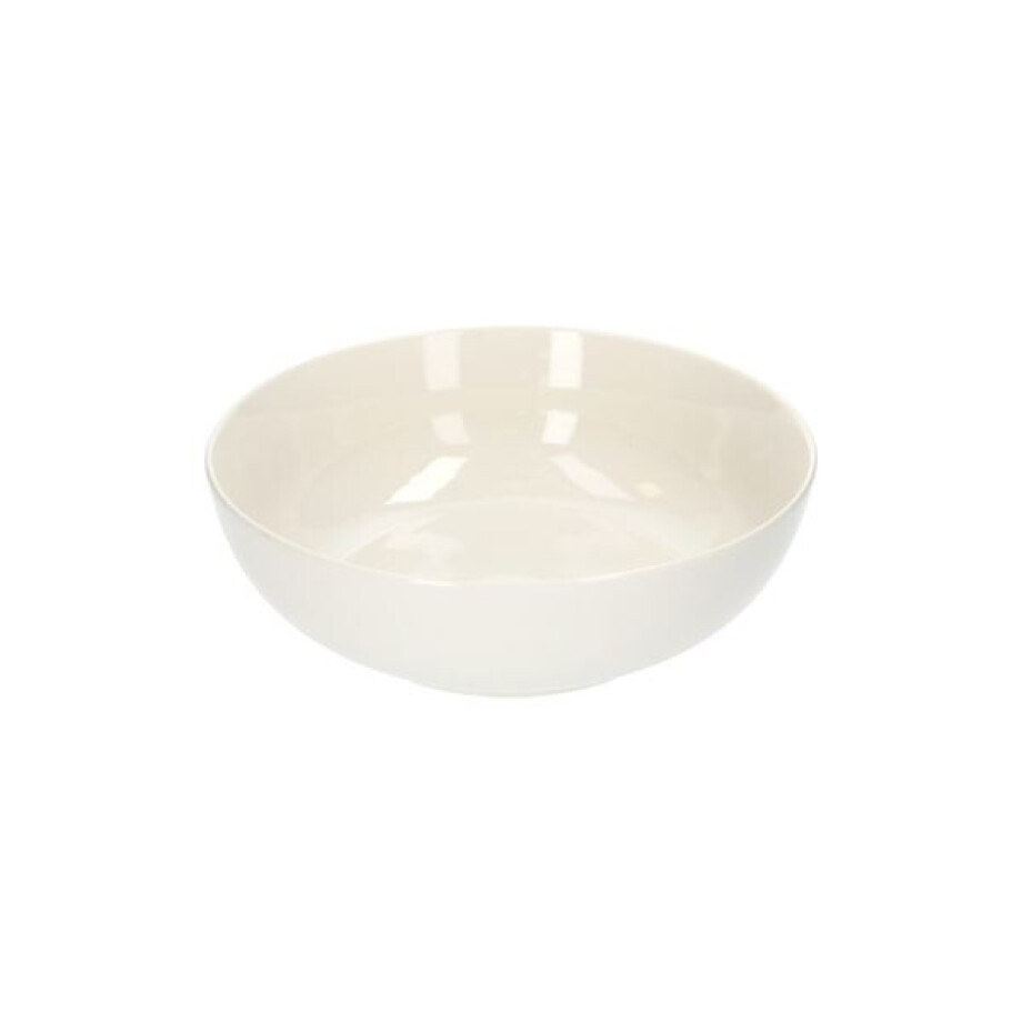 Schaal, organisch, porselein, wit, Ø 22 cm x 7 cm Schaal, organisch, porselein, wit, Ø 22 cm x 7 cm afbeelding 1