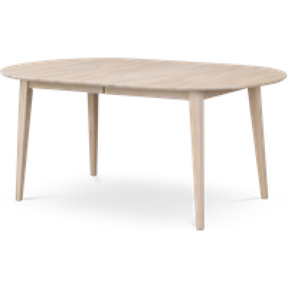 Filippa uitschuifbare houten eettafel whitewash - 170 x 105 cm afbeelding 1