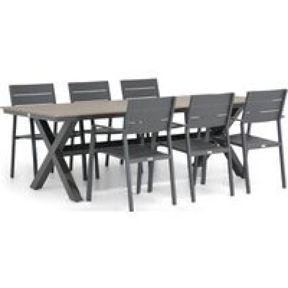 Lifestyle Stella/Forest 240 cm dining tuinset 7-delig afbeelding 1