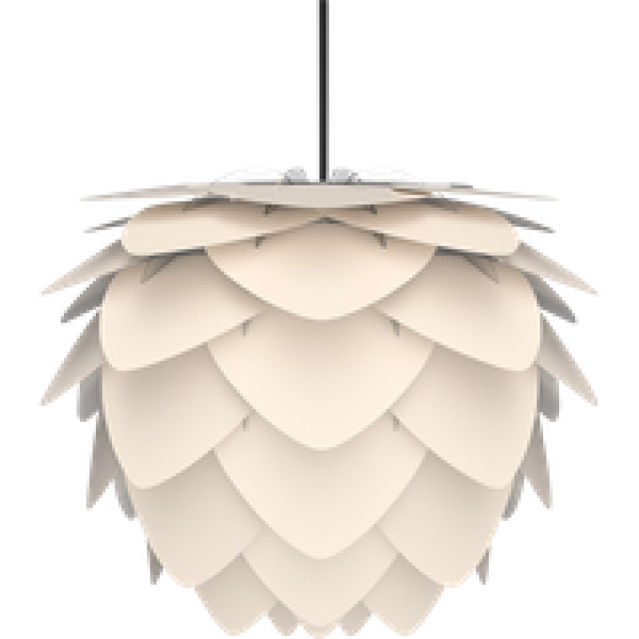 Aluvia Medium hanglamp pearl white - met koordset zwart - Ø 59 cm afbeelding 1