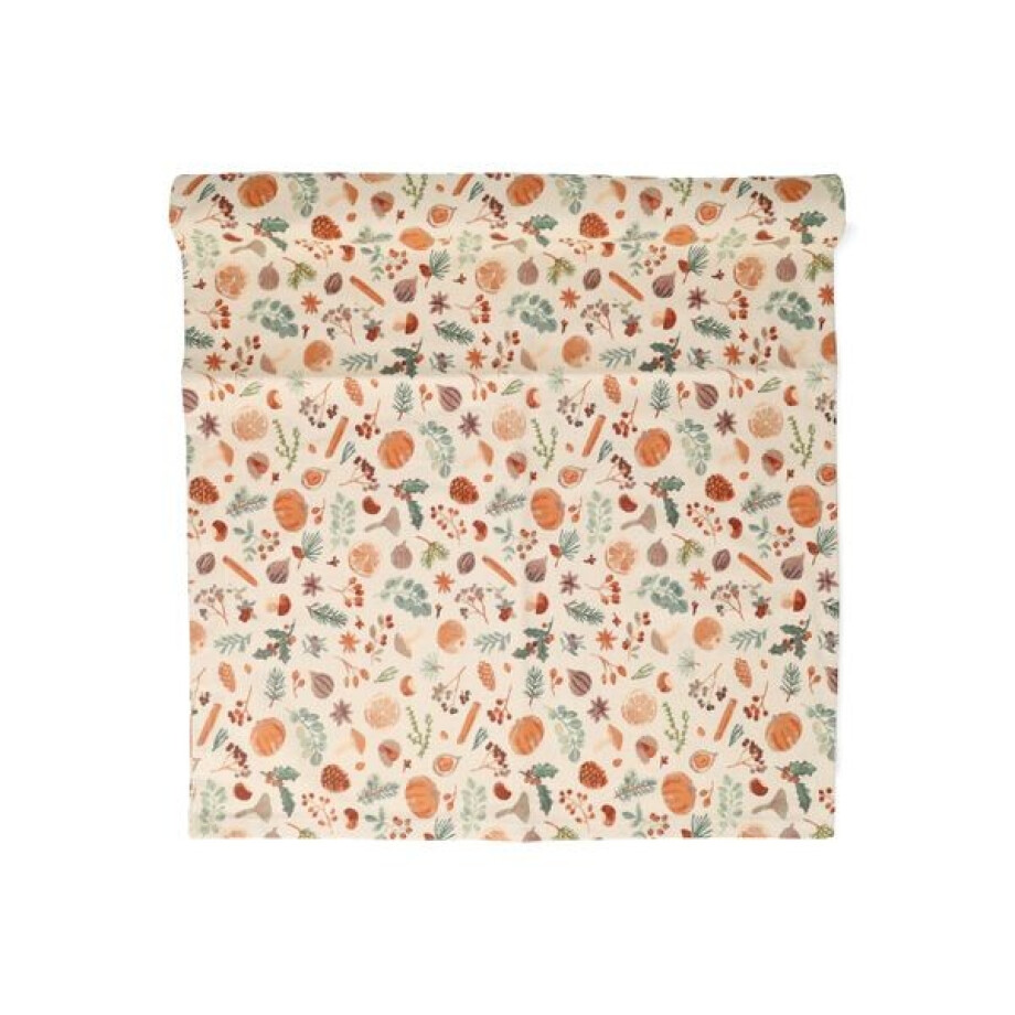 Tafelloper, recycled katoen, specerijen, 50 x 145 cm Tafelloper, recycled katoen, specerijen, 50 x 145 cm afbeelding 1