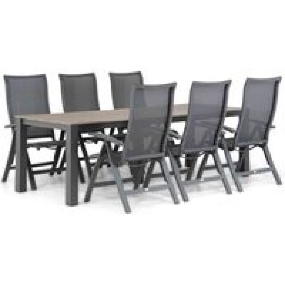Presto Lucardo/Valley 240 cm dining tuinset 7-delig afbeelding 1