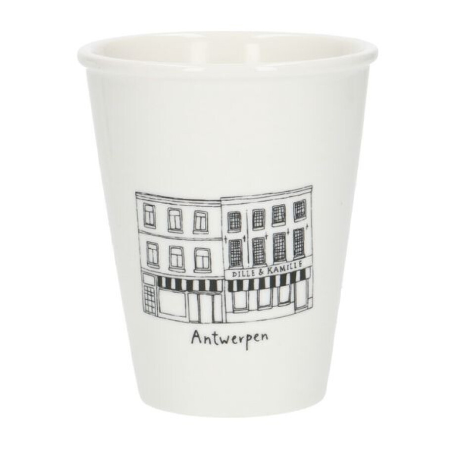 Gevel mok, Antwerpen Vleminck, porselein, 200 ml Gevel mok, Antwerpen Vleminck, porselein, 200 ml afbeelding 1