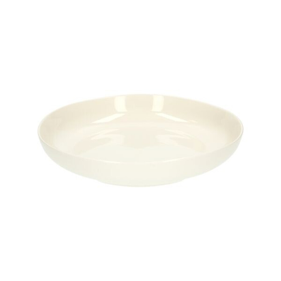 Schaal, organisch, porselein, wit, Ø 28 cm x 5,5 cm Schaal, organisch, porselein, wit, Ø 28 cm x 5,5 cm afbeelding 1
