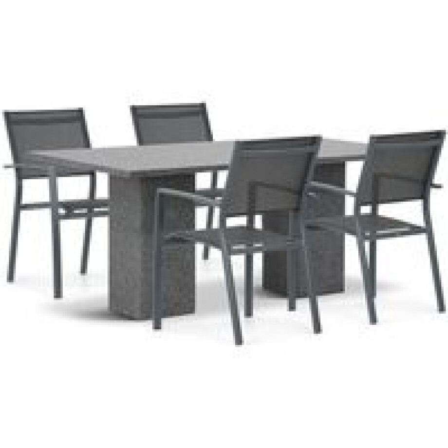 Lifestyle Sella/Graniet 180 cm dining tuinset 5-delig afbeelding 1