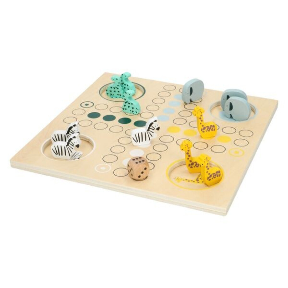 Ludo Safari Bordspel, hout afbeelding 1