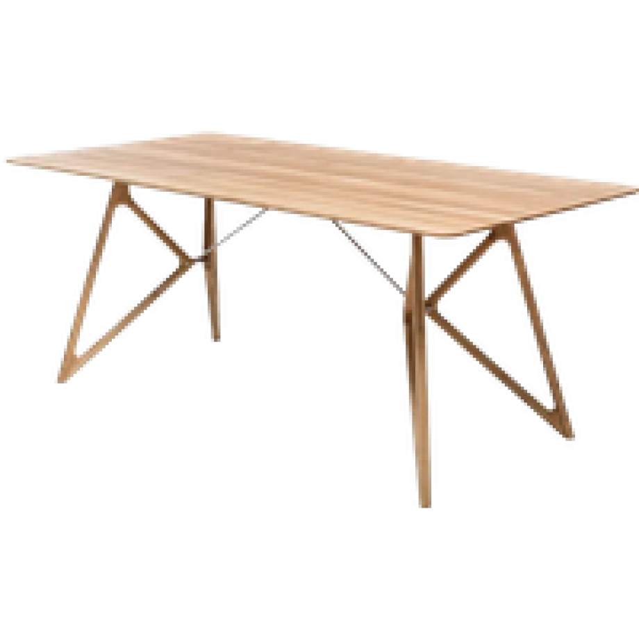 Tink table houten eettafel naturel - 200 x 90 cm afbeelding 1