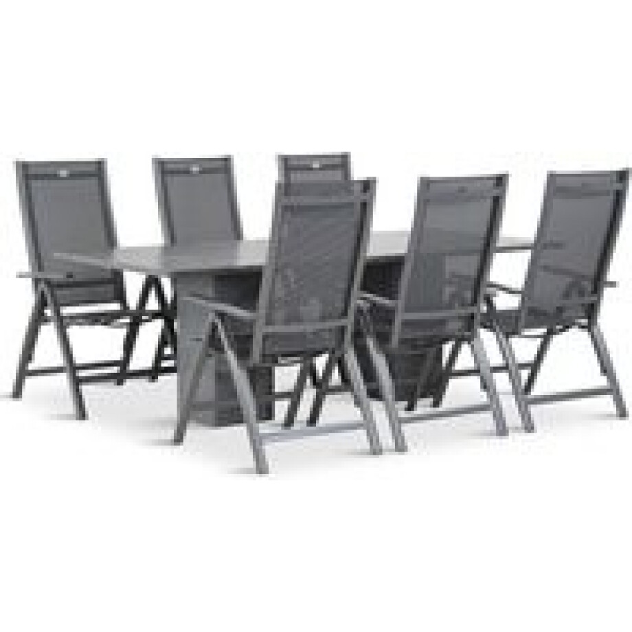 Hartman Royal Club/Graniet 220 cm dining tuinset 7-delig afbeelding 1