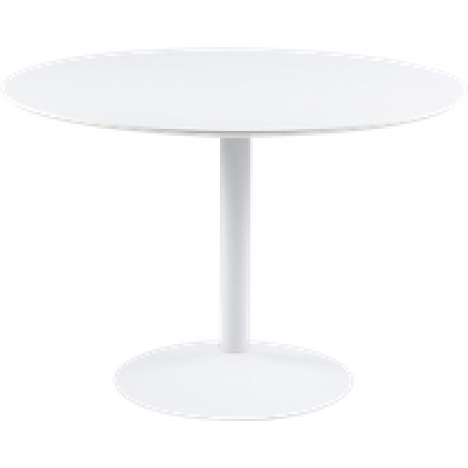 Vino houten eettafel wit - Ø 110 cm afbeelding 1