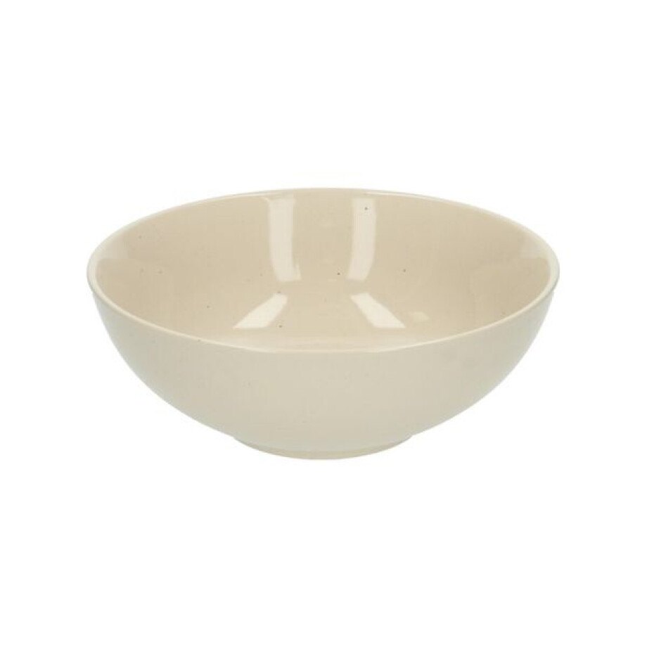 Kom, steengoed, beige, spikkel, Ø 17,5 cm, laag Kom, steengoed, beige, spikkel, Ø 17,5 cm, laag afbeelding 1