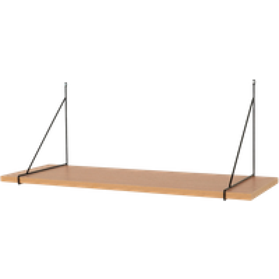 Mick houten wandplank naturel - 80 x 29 cm afbeelding 1