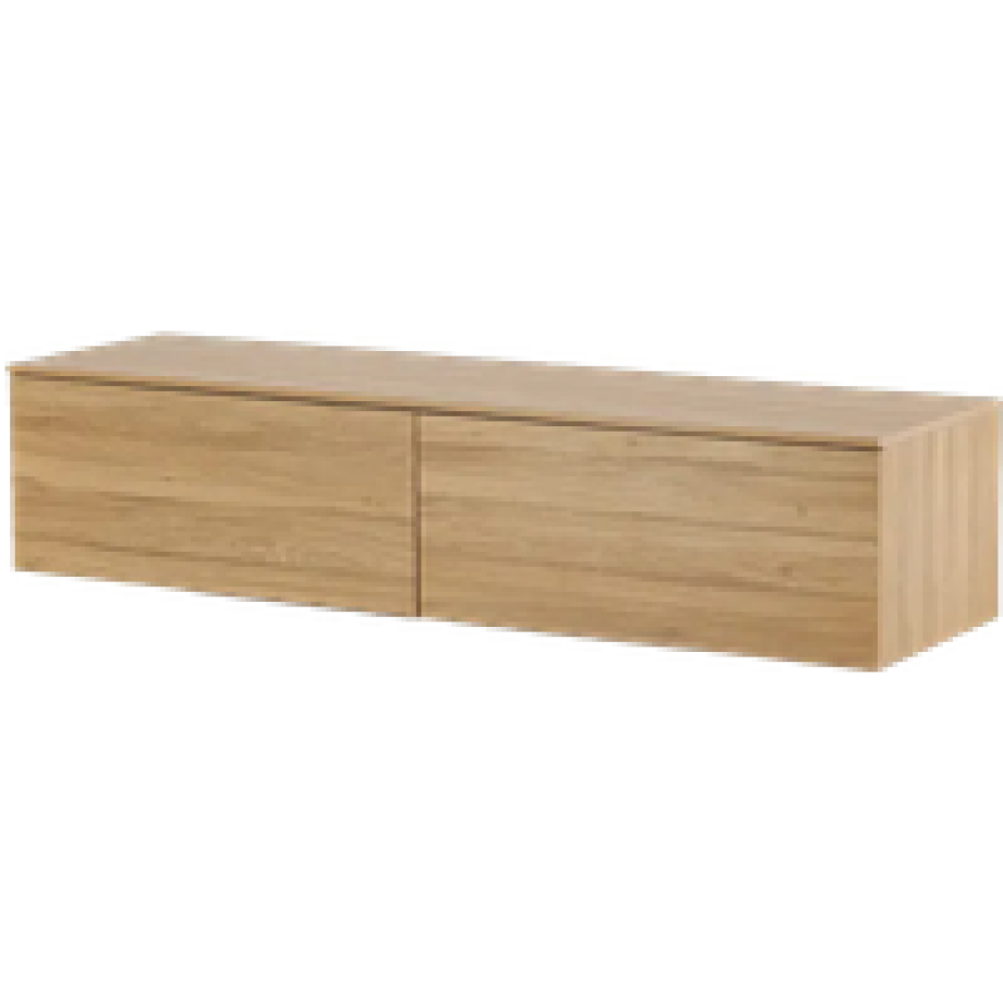 Leona houten dressoir naturel - 160 x 35 cm afbeelding 1