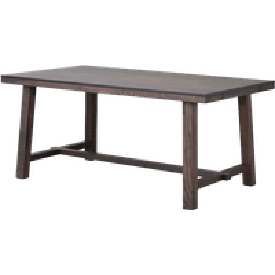 Brooklyn verlengbare houten eettafel donker eiken - 170 x 95 cm afbeelding 1