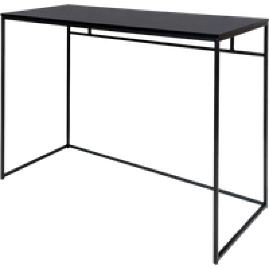 Karen metalen bureau zwart - 100 x 45 cm afbeelding 1