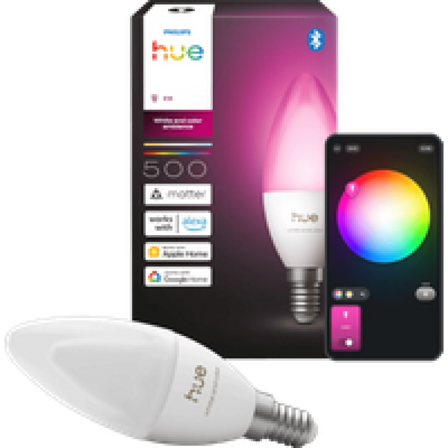 Philips Hue Kaarslamp White and Color E14 Losse lamp afbeelding 