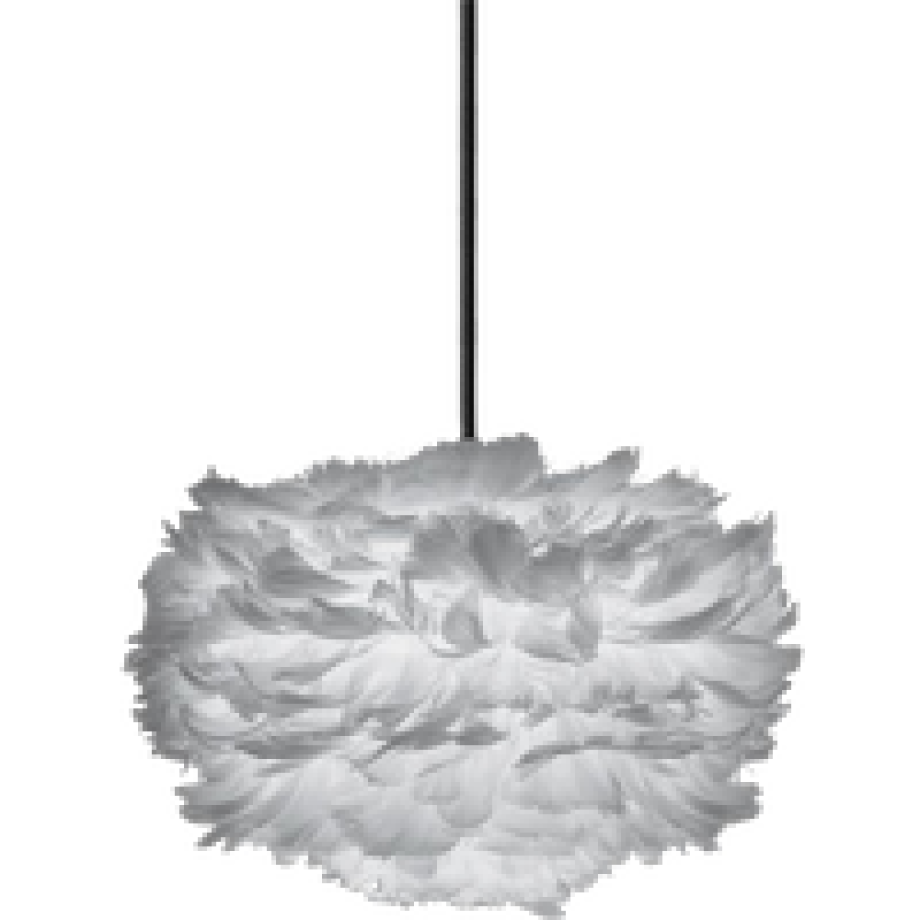 Eos Mini hanglamp light grey - met koordset zwart - Ø 35 cm afbeelding 1