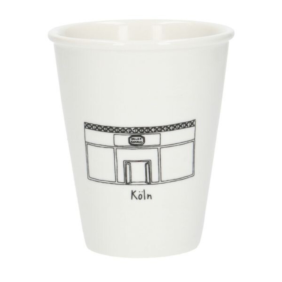 Gevel mok, Keulen, porselein, 200 ml Gevel mok, Keulen, porselein, 200 ml afbeelding 1