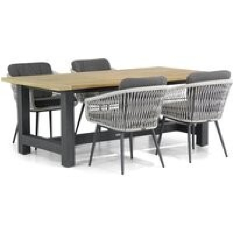 Lifestyle Western/San Francisco 200 cm dining tuinset 5-delig afbeelding 1