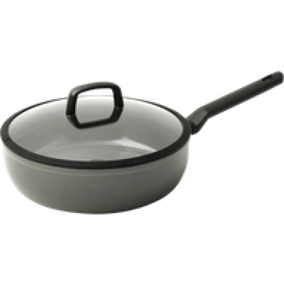 BK Balans Hapjespan met deksel 28 cm Grijs afbeelding 