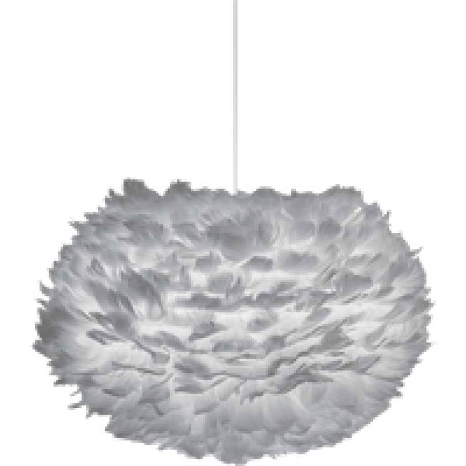 Eos Medium hanglamp light grey - met koordset wit - Ø 45 cm afbeelding 1