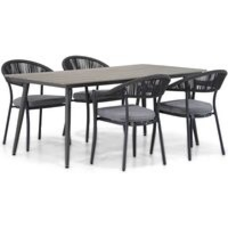 Santika Vivian/Matale 180 cm dining tuinset 5-delig Santika Vivian/Matale 180 cm dining tuinset 5-delig afbeelding 1