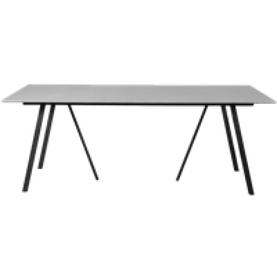 Zola tuintafel grijs - 200 x 100 cm afbeelding 1