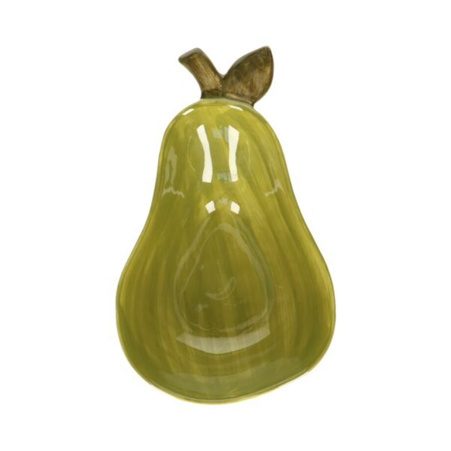 Schaal peer, steengoed, 20.5 X 13 X 5 cm afbeelding 1