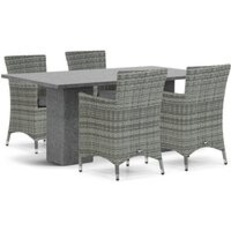 Domani Miami/Graniet 180 cm dining tuinset 5-delig Domani Miami/Graniet 180 cm dining tuinset 5-delig afbeelding 1