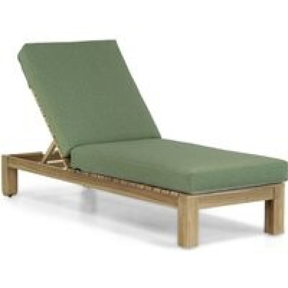 Santika Arlington lounger met green kitsilano kussen Santika Arlington lounger met green kitsilano kussen afbeelding 1